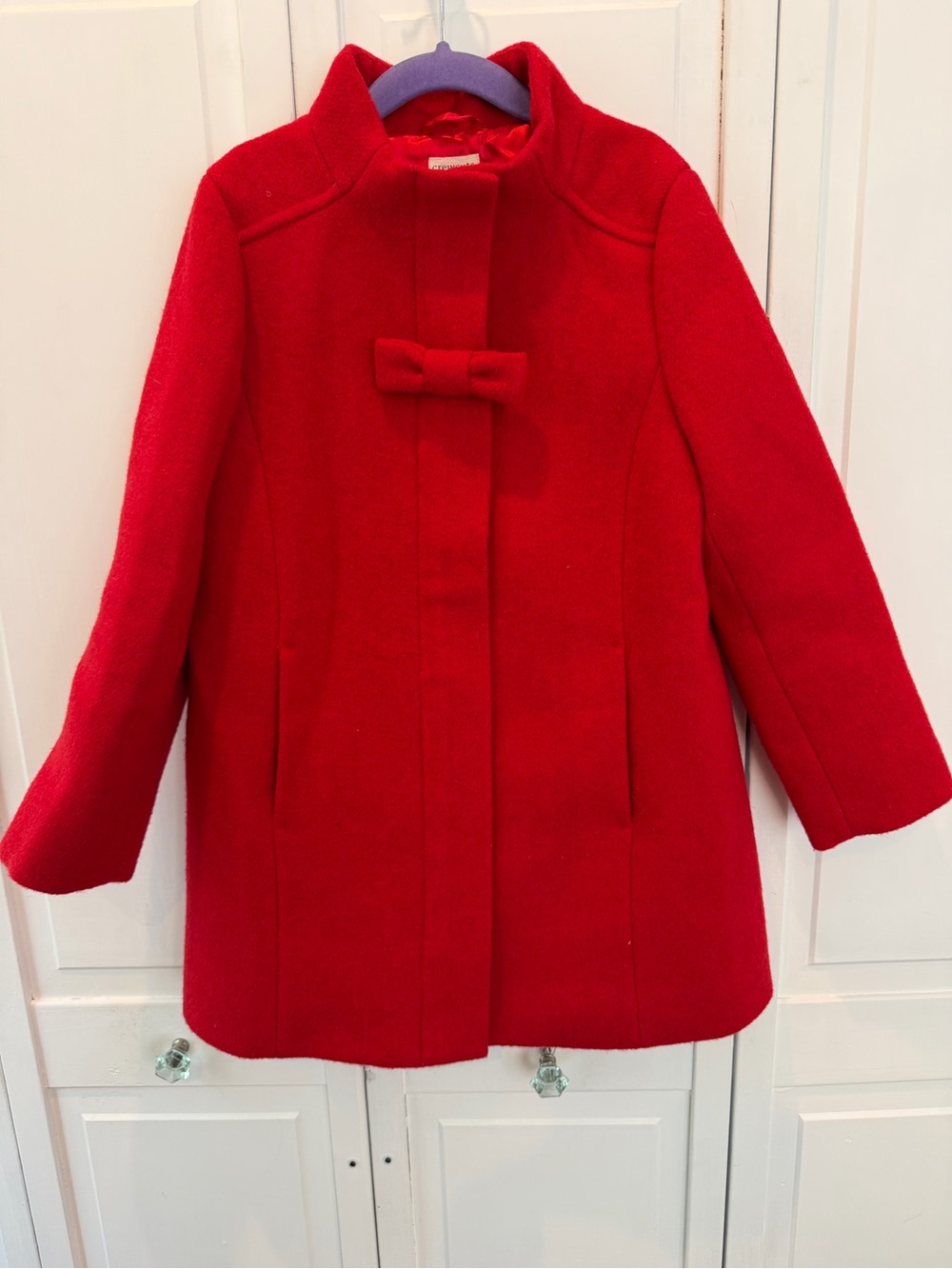 J Crew Crewcuts Red Wool Girls Coat